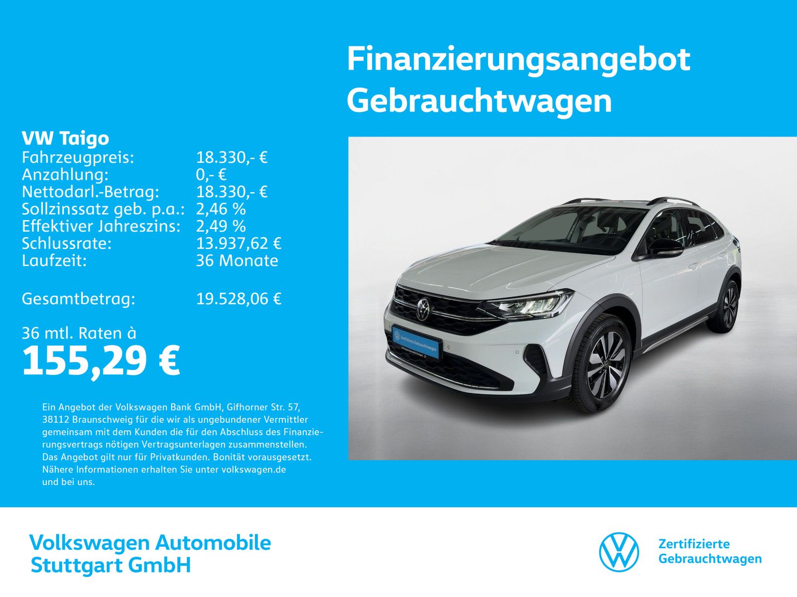Volkswagen Taigo Goal 1.0 TSI Navi ACC LED SHZ PDC