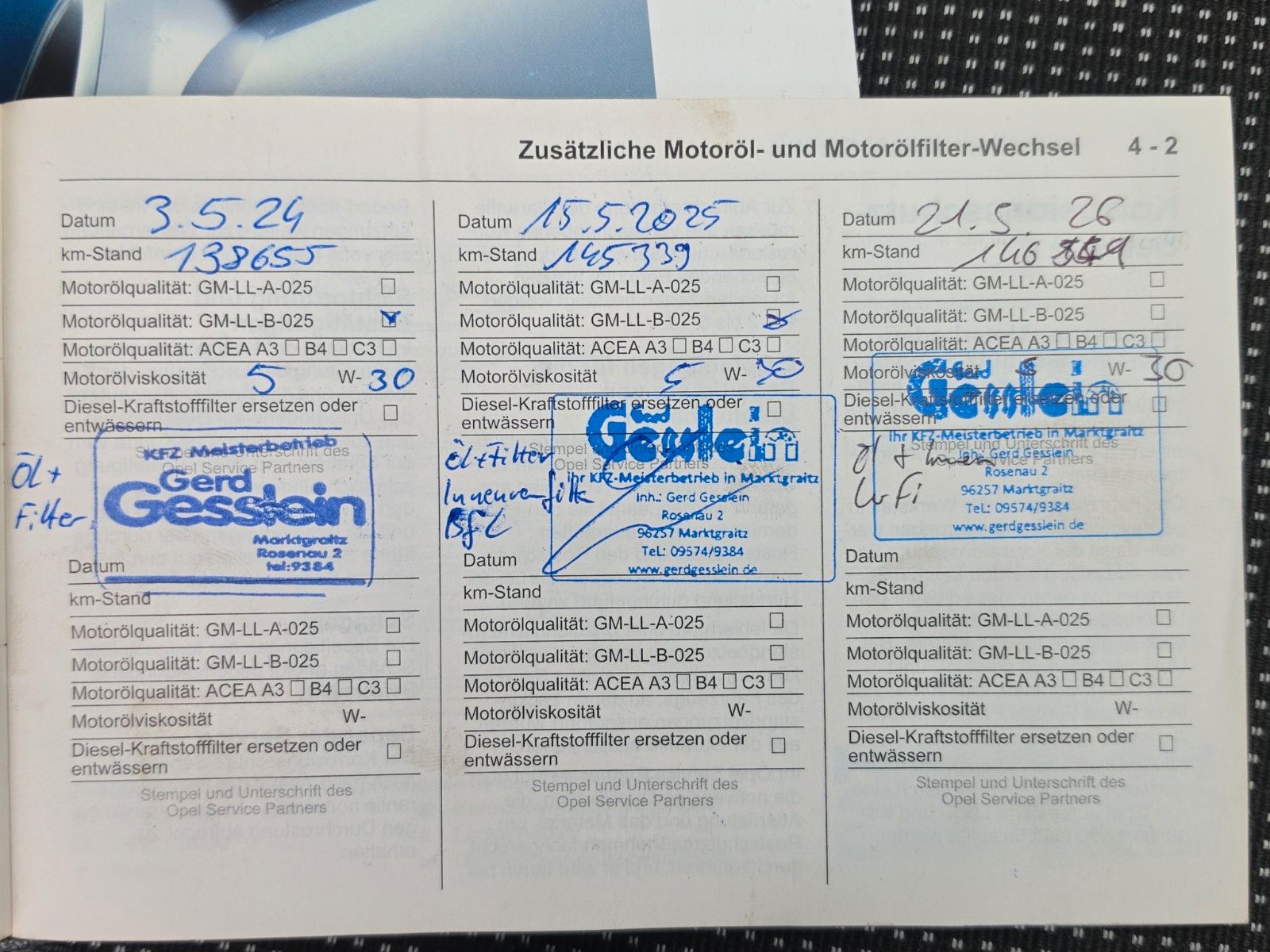 Fahrzeugabbildung Opel Zafira B Innovation "110 Jahre" 7-Sitzer 1.Hand