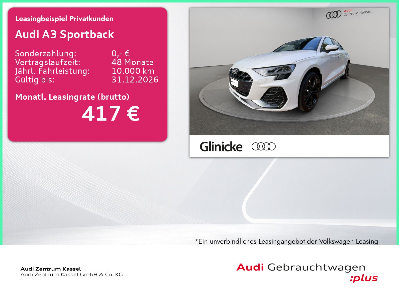 Audi A3 Sportback TFSI S line LED Sitzheizung 18"