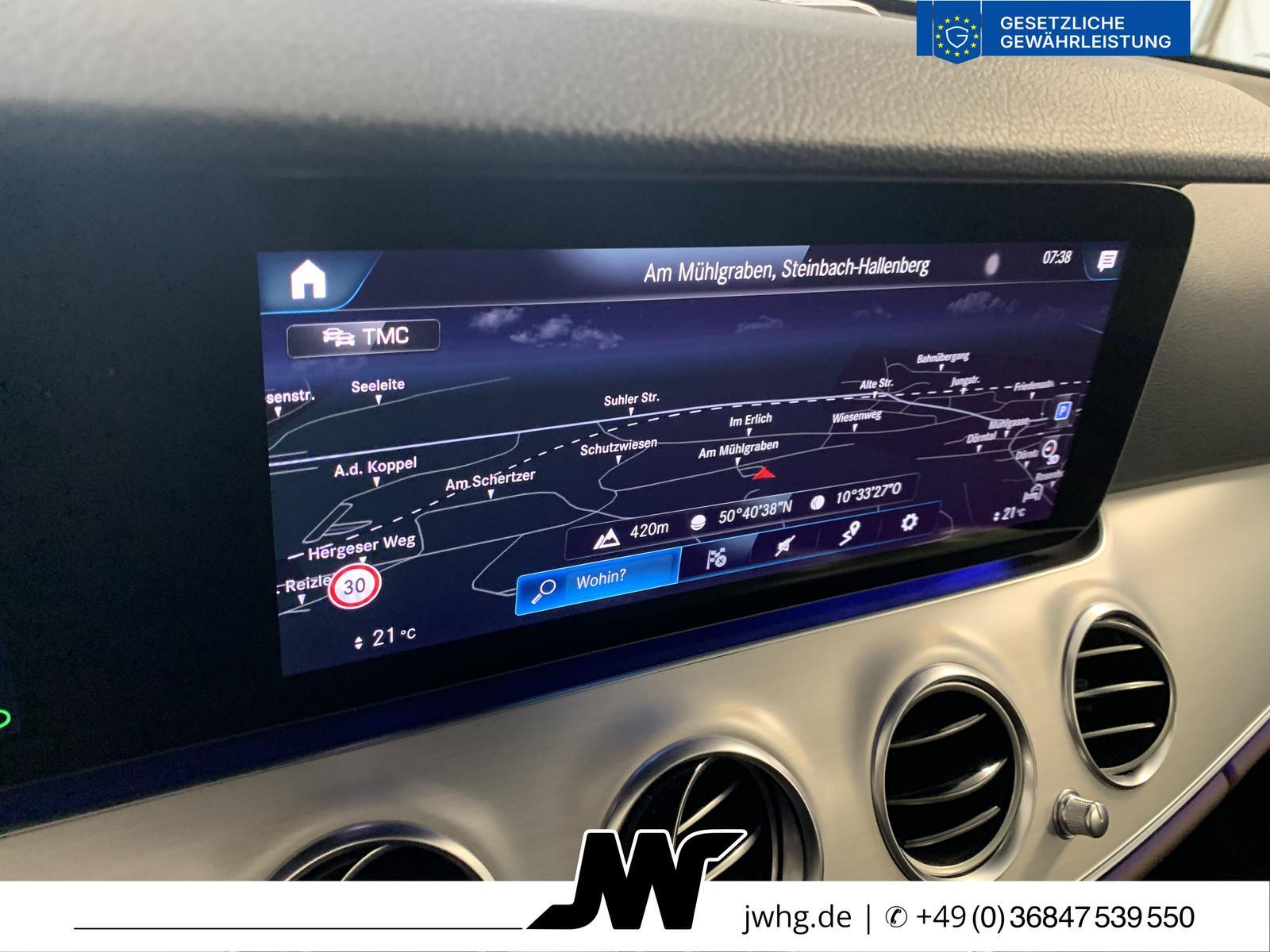 Mercedes-Benz E220 T MOPF Avantg. Distr+|Night|GlasDach|MB-LED