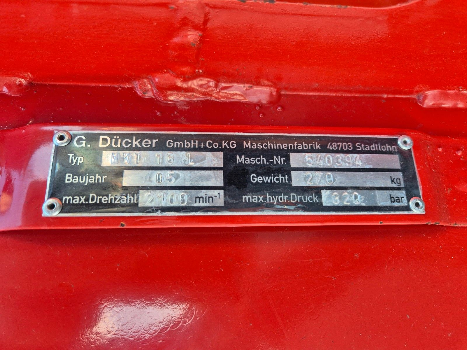 Fahrzeugabbildung Andere Dücker UNA 500 D Ausleger / Unimog / 2004