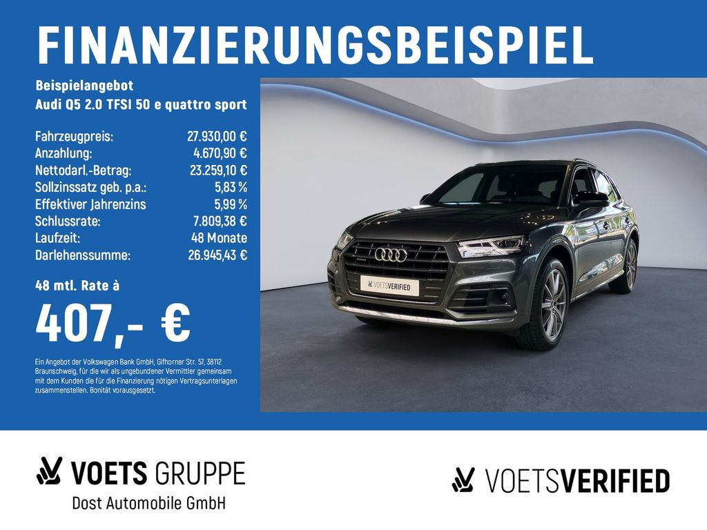 Audi Q5 2.0 TFSI 50 e quattro sport AHK+NAVI+SHZ+PANO