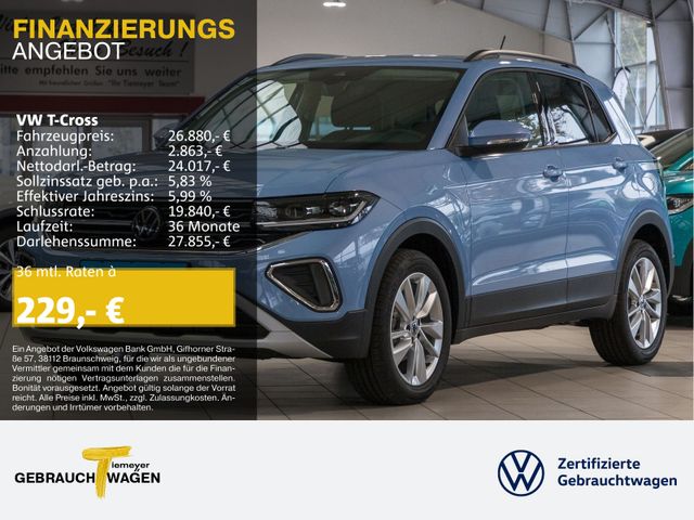 Volkswagen T-Cross 1.0 TSI DSG LIFE MATRIX LM17 SITZHZ KAME