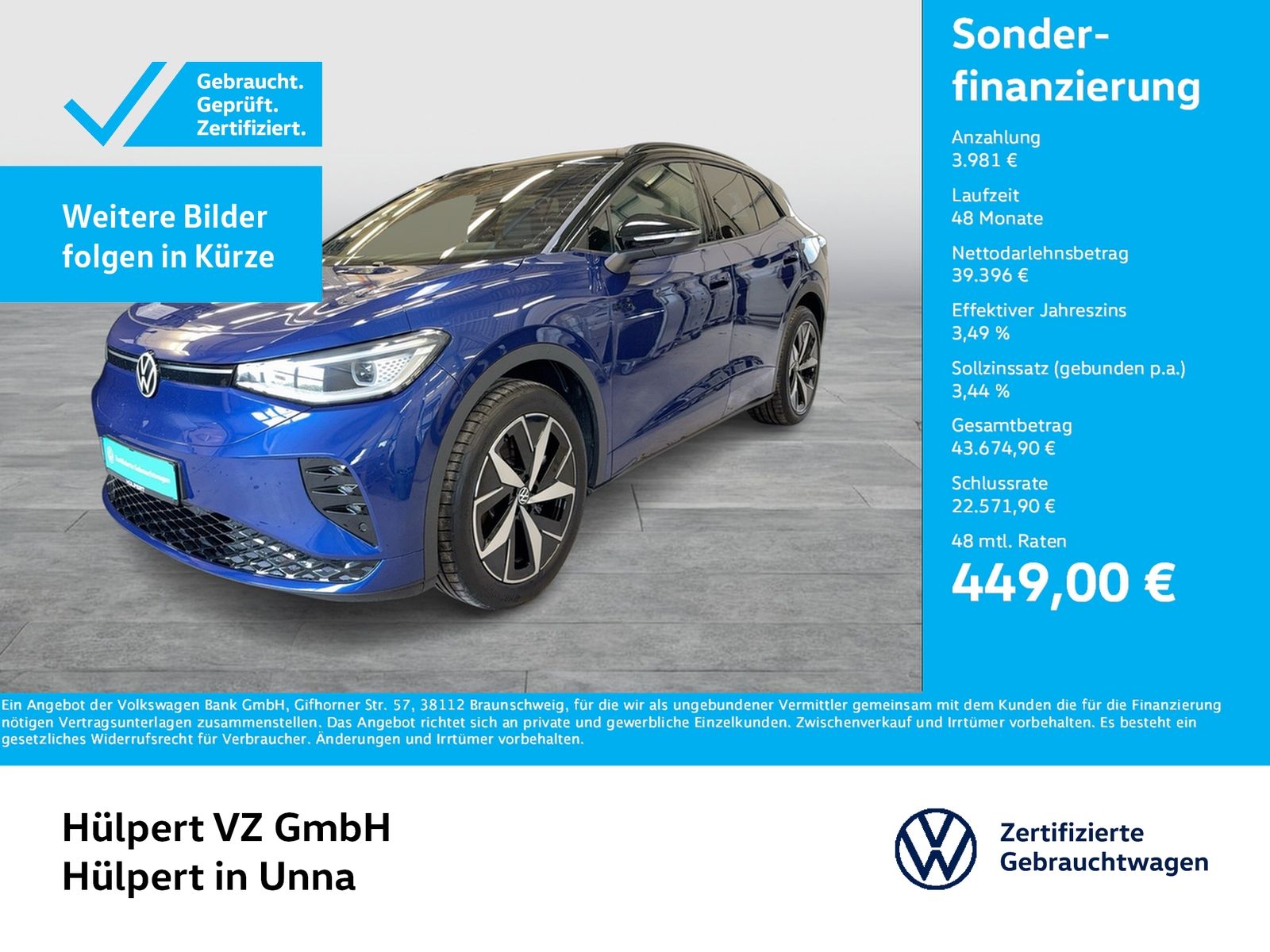 Volkswagen ID.4 GTX 4X4 WÄRMEPUMPE ACC LM20 MATRIX NAVI foto 1