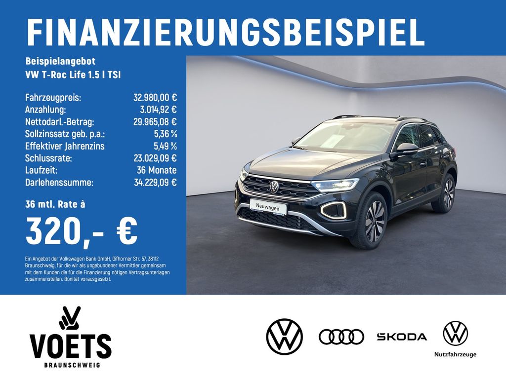 T-Roc Life 1.5 l TSI TravelAssist+Keyless+LED