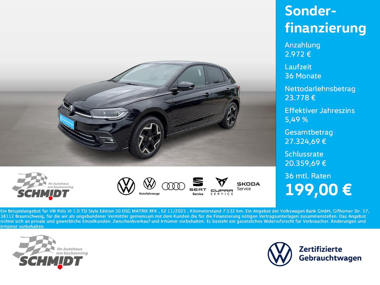 Volkswagen Polo VI 1.0 TSI Style Edition 50 DSG MATRIX RFK
