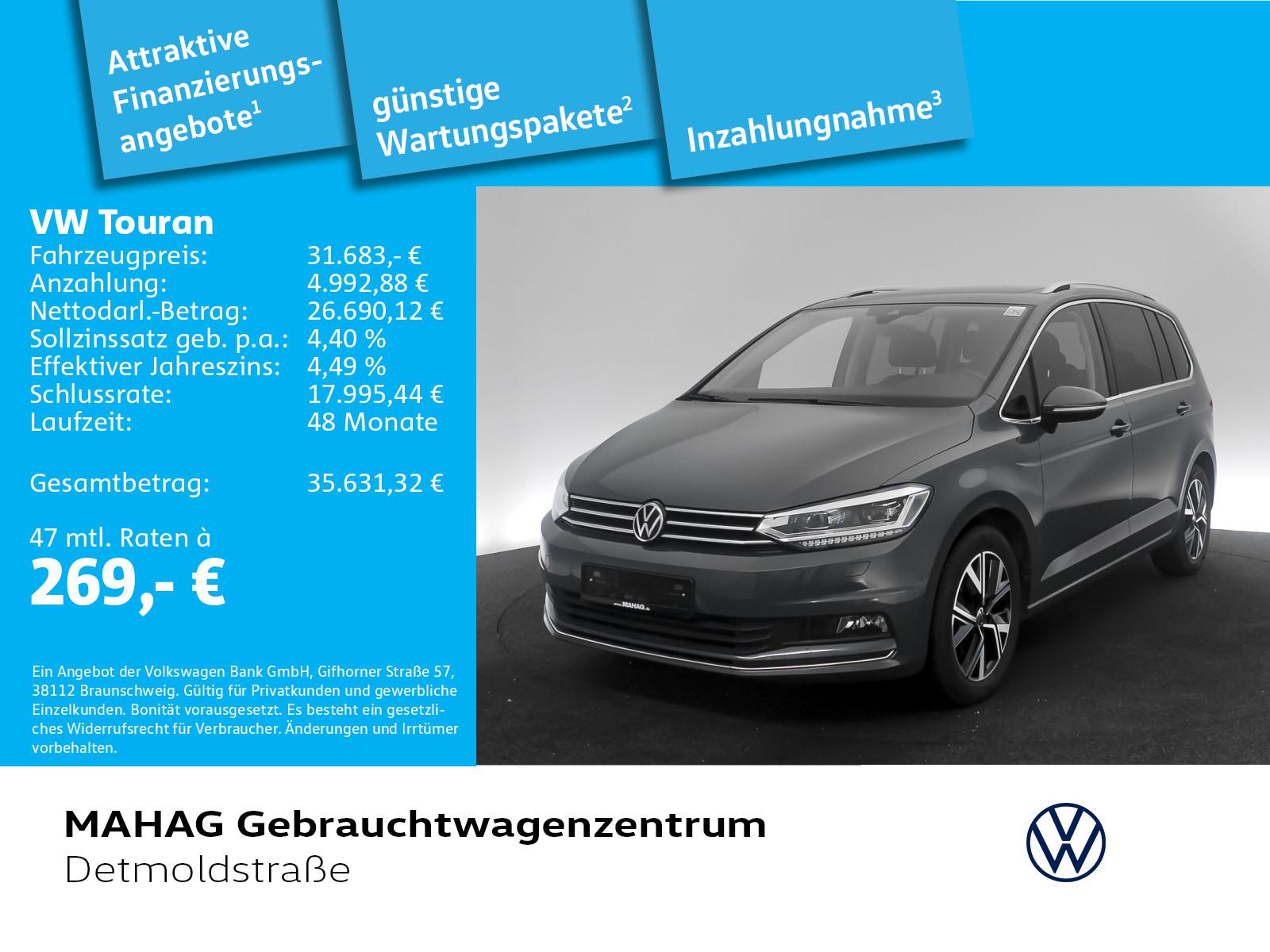 Volkswagen Touran 1.5 TSI HIGHLINE Navi IQ.Light AHK Pano R