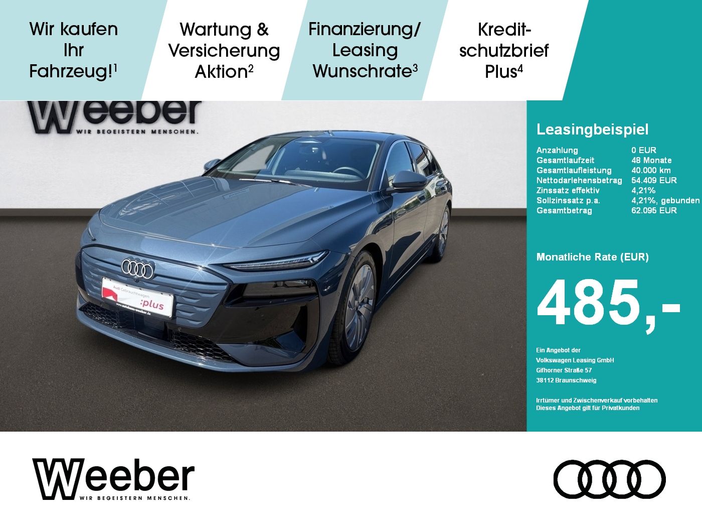 Audi A6 e-tron Avant AHK*LED*RFK*LM20*GRA*5J GAR