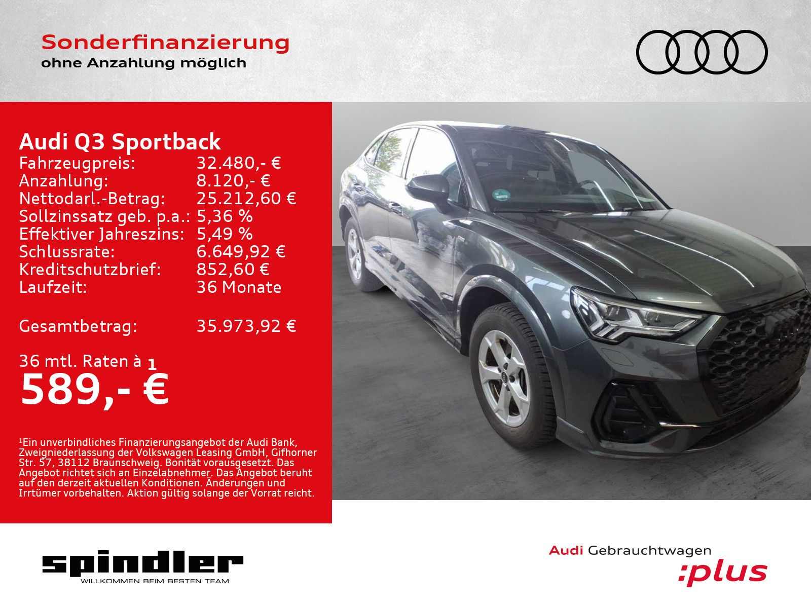Audi Q3 Sportback S-Line 45 TFSIe S-tronic / Matrix