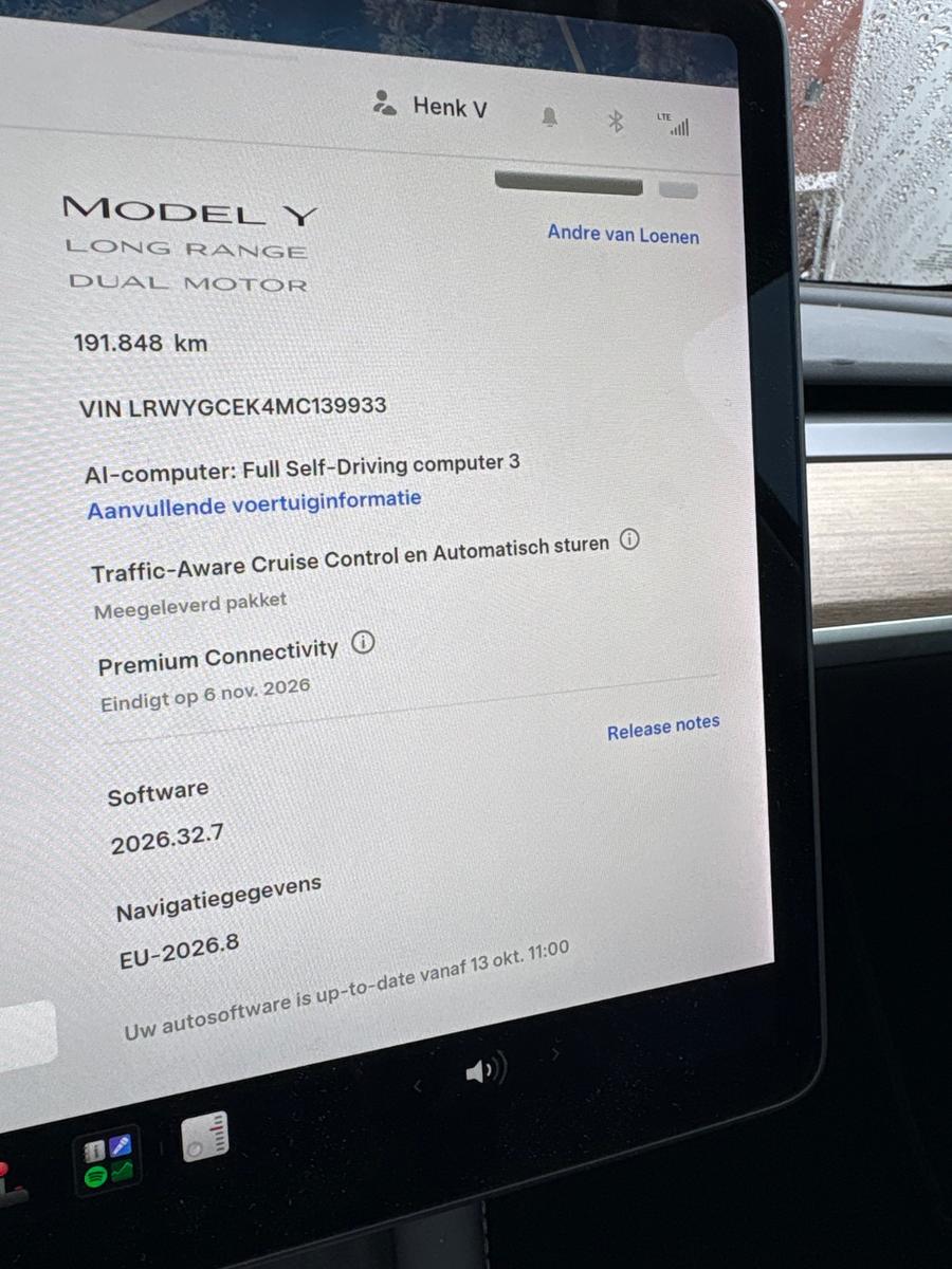 Tesla Model Y Long Range 75kWh 351ch 4x4 - 1 ère main - TVA récupérable - Volant chauffants - HUD - Non fumeur
