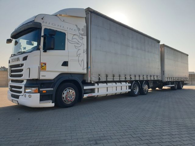 Scania R440 EURO 6 CURTAIN TRAILER 2016 LENKACHSE