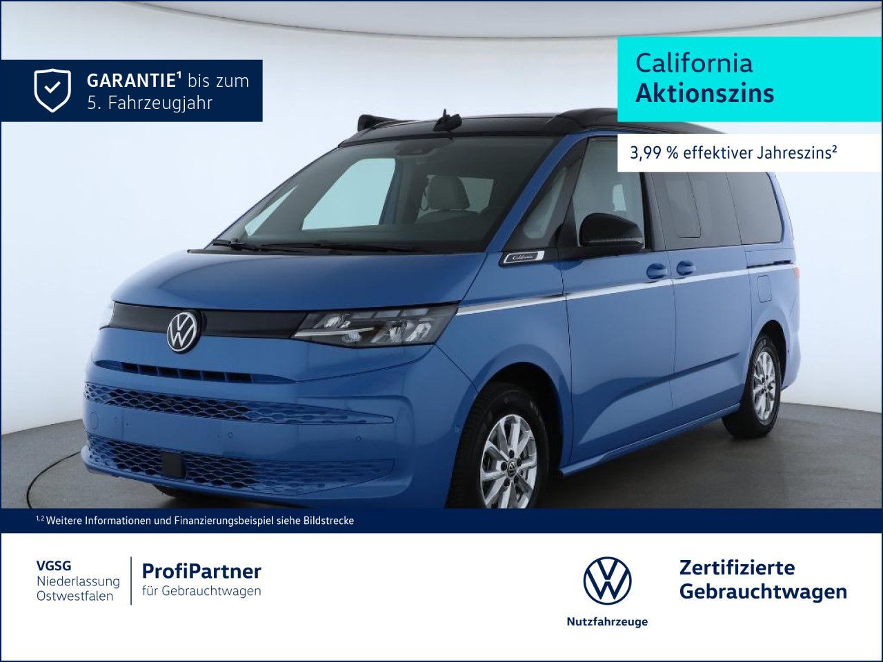 Volkswagen California Beach Tour AHK Sitzhzg ACC Area View