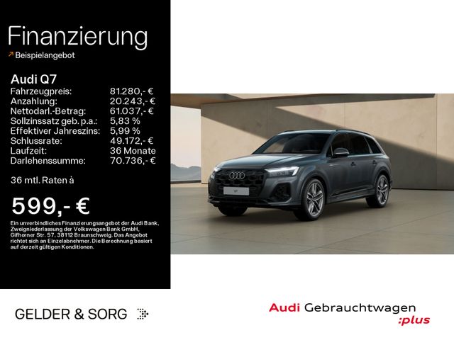 Audi Q7 55 TFSI e qu. S line Matrix*B&O*Hud*Pano*360°