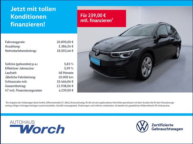 Golf VIII Variant 1.0 TSI NAVI+ALU+CarPlay+ACC+