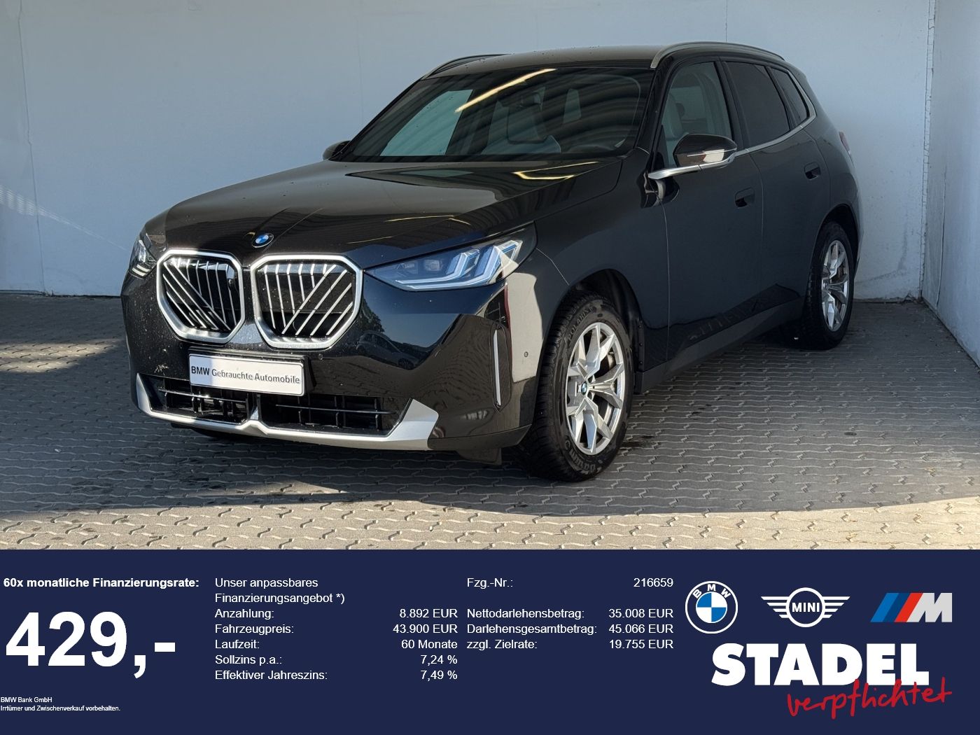 BMW BMW X3 20dA xDr Navi.LED.AHK.360°.ACC.Komfzg.Harm&