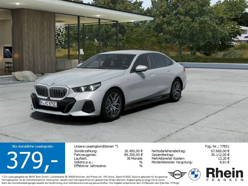 BMW i5 xDrive40 M Sportpaket AHK. Navi. HuD. IcoGlow
