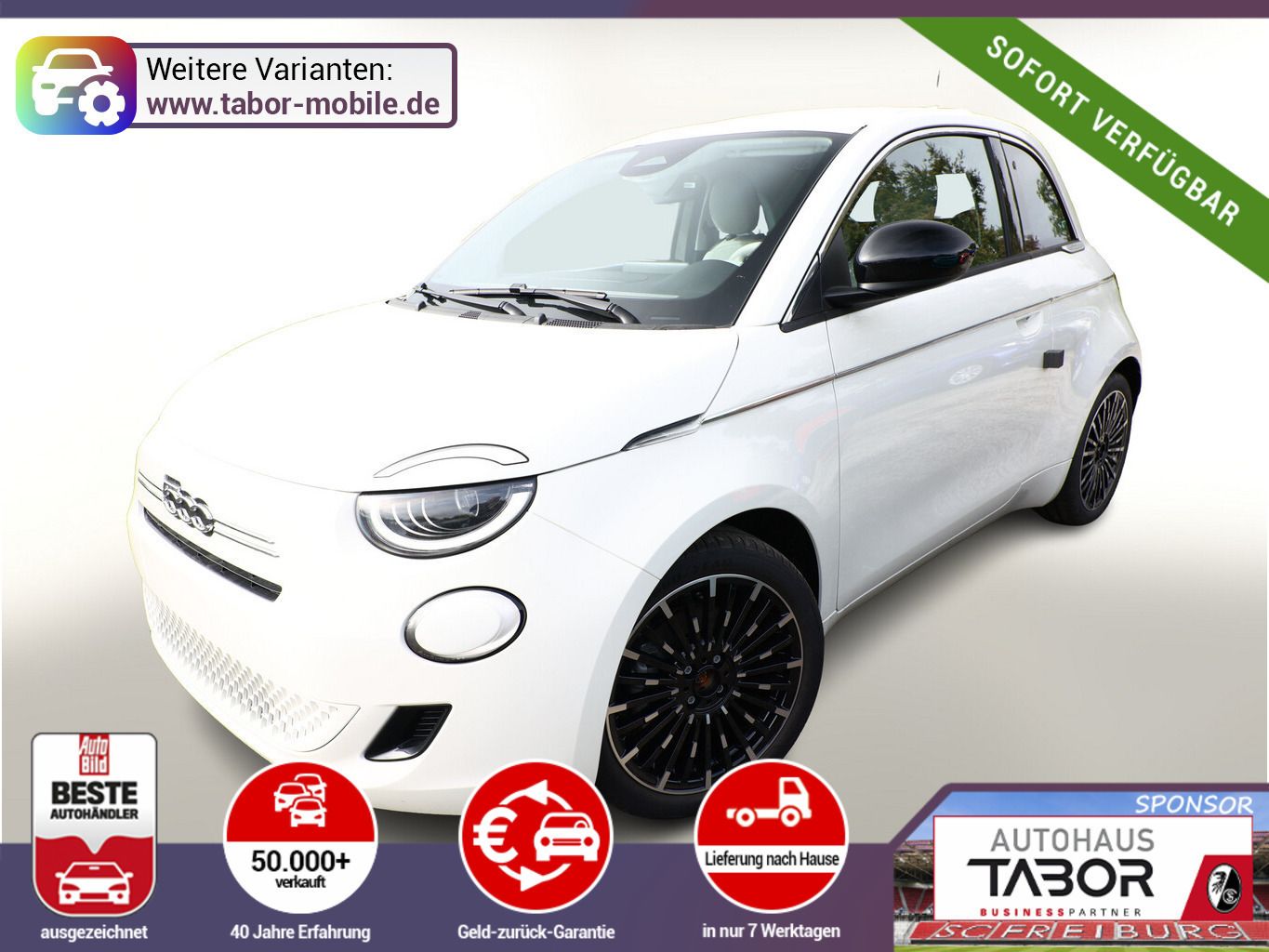 Fiat 500 Cabrio La Prima Nav Keyl SHZ 17Z UVP-27%*