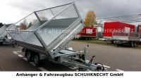 Humbaur HTK 3000.31  Kippanhänger + Stahlgitteraufsatz