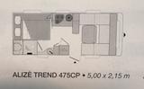 Sterckeman Alize Trend 475 cp FEUCHTIGKEITSSCHADEN - Sterckeman Wohnwagen & Wohnmobile