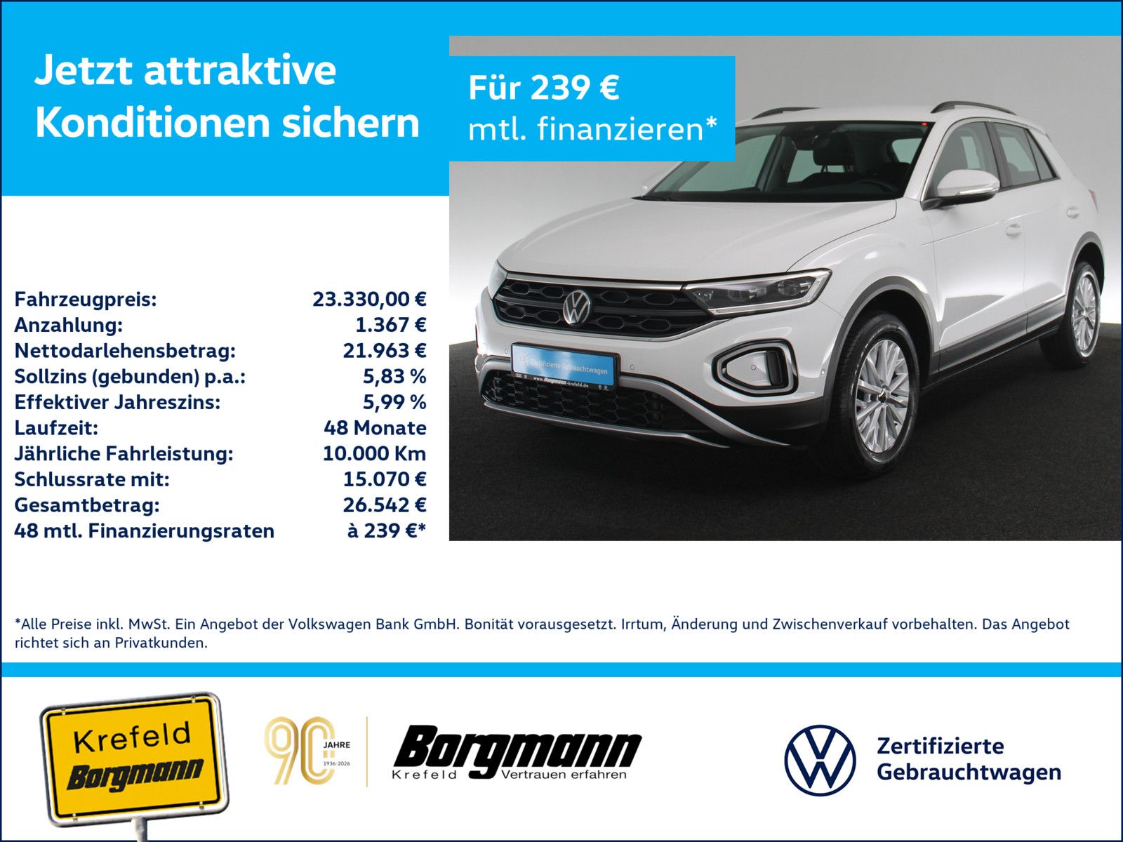 Volkswagen T-Roc 2.0 TDI Life AHK LED ACC NAVI SHZ PDC foto 1