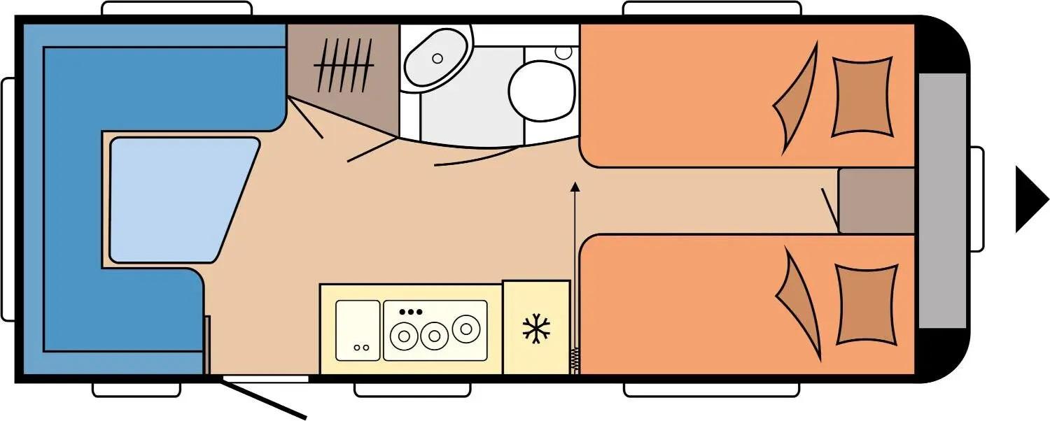 Hobby Maxia 495 UL *Bettverbrei.*Garantie*