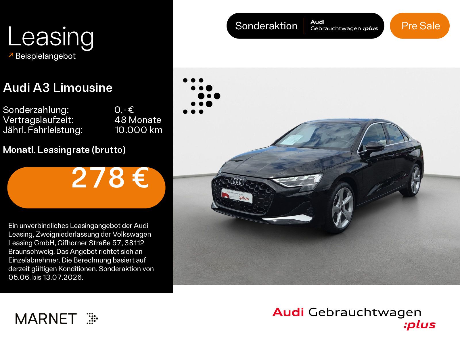 Audi A3 Limousine advanced 35 TDI*Navi*LED*Alu*Virtua