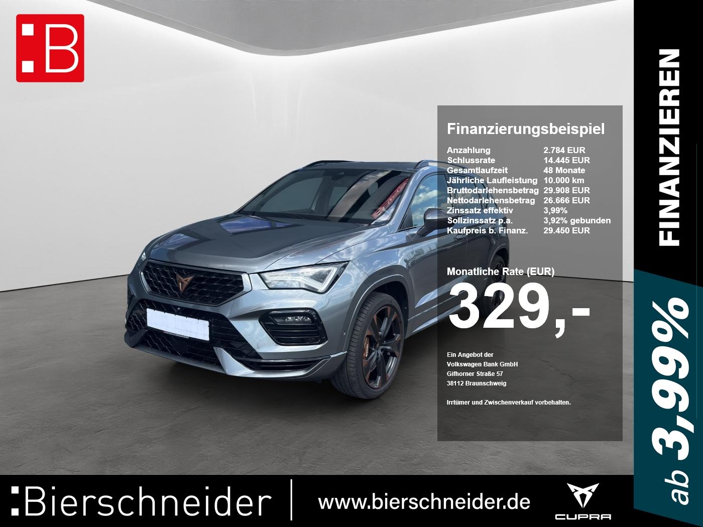 Cupra Ateca 2.0 TSI DSG 4Drive AHK+Panorama +ACC+LED+N