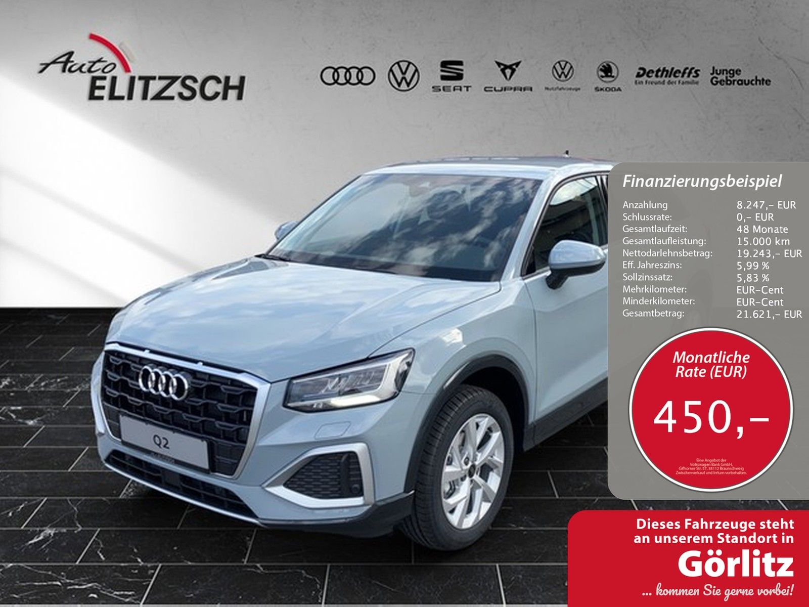 Fahrzeugabbildung Audi Q2 35 TFSI advanced S tronic  LED Klima-Komfortp