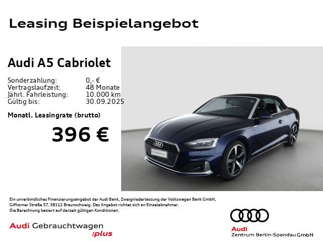 A5 Cabriolet 35 TFSI Adv. S tro. *NAV+*GRA*SHZ*