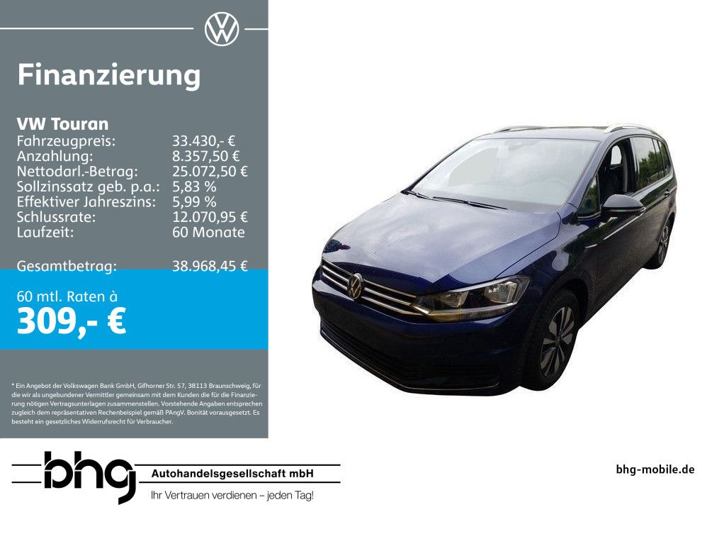 Volkswagen Touran Comfortline 1,5 TSI OPF DSG *AHK*CARPLAY*