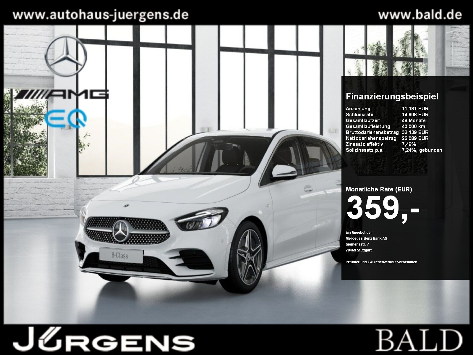 MERCEDES-BENZ B 250 e AMG Plus+Distr+11KW+18Z+Kam+Ambiente