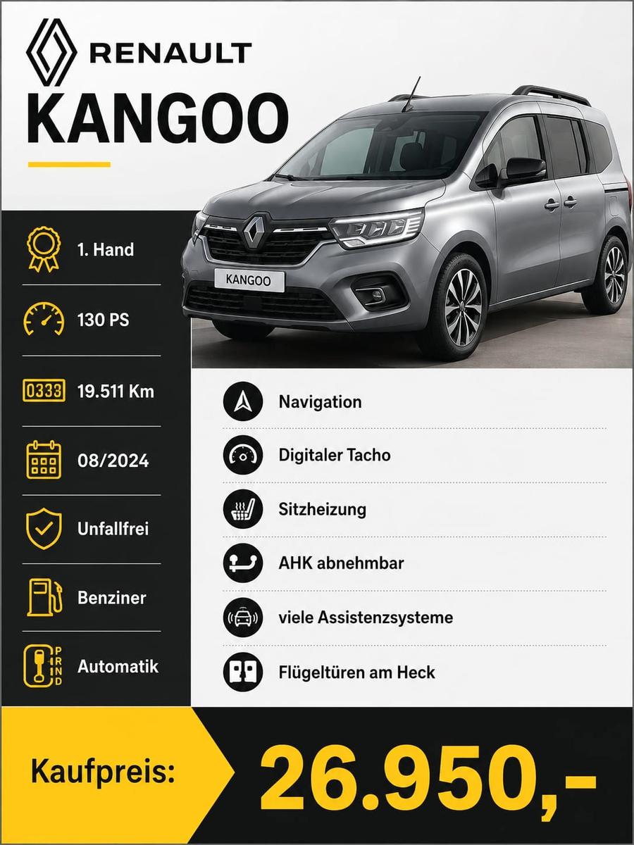 Renault Kangoo 3 /  1. Hand / Automatik / Kamera / AHK !