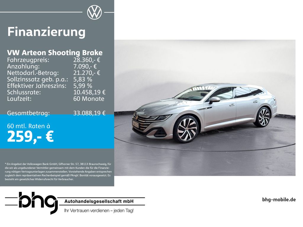 Volkswagen Arteon Shooting Brake R-Line 2.0 TDI 4M DSG *PAN