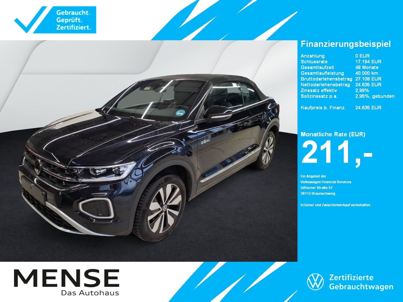Volkswagen T-Roc Cabriolet 1.0 TSI Style Goal CarPlay ACC