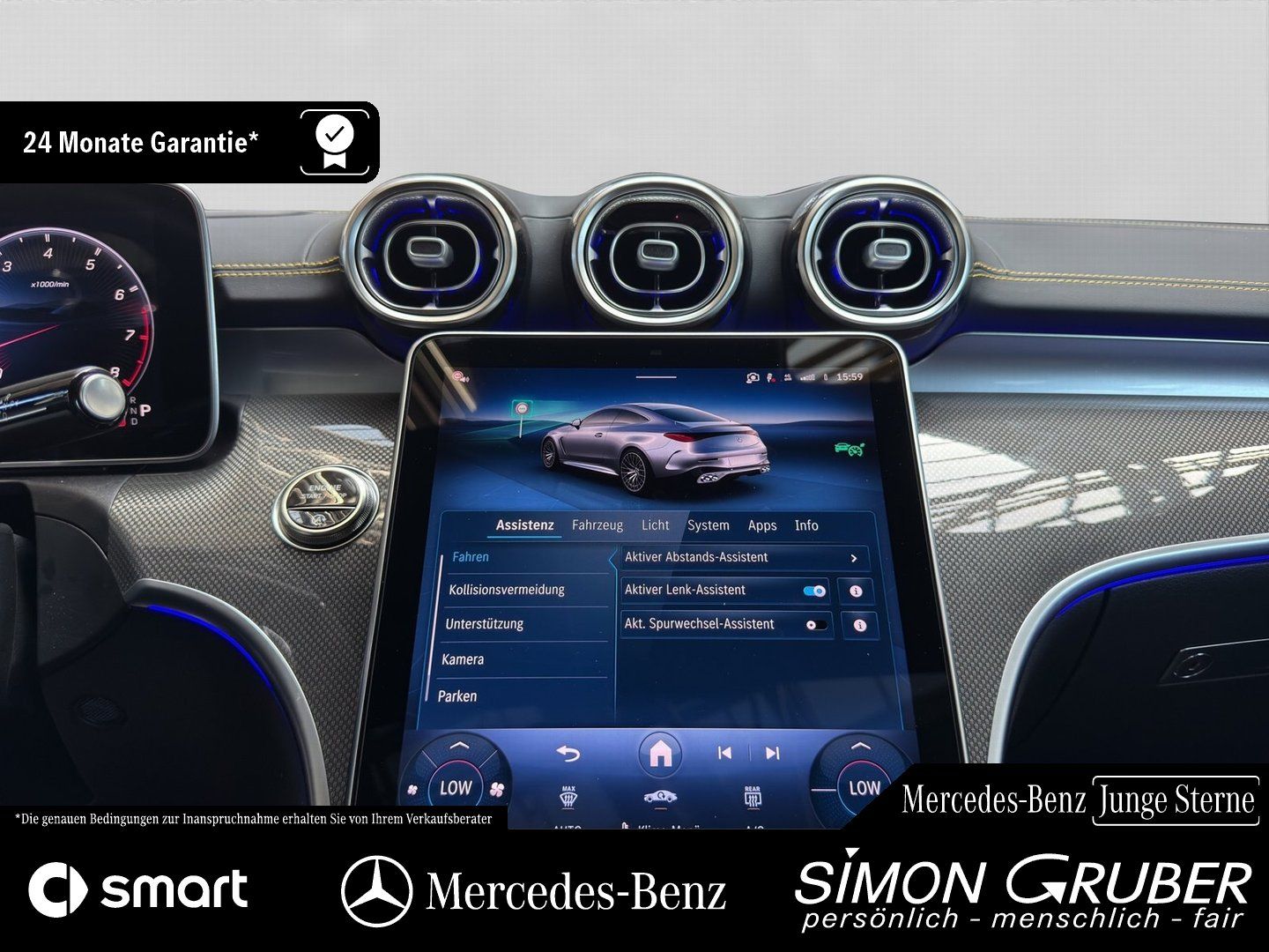 Fahrzeugabbildung Mercedes-Benz CLE 53 4M+ AMG Pano Magno Massage Sitzklima HUD