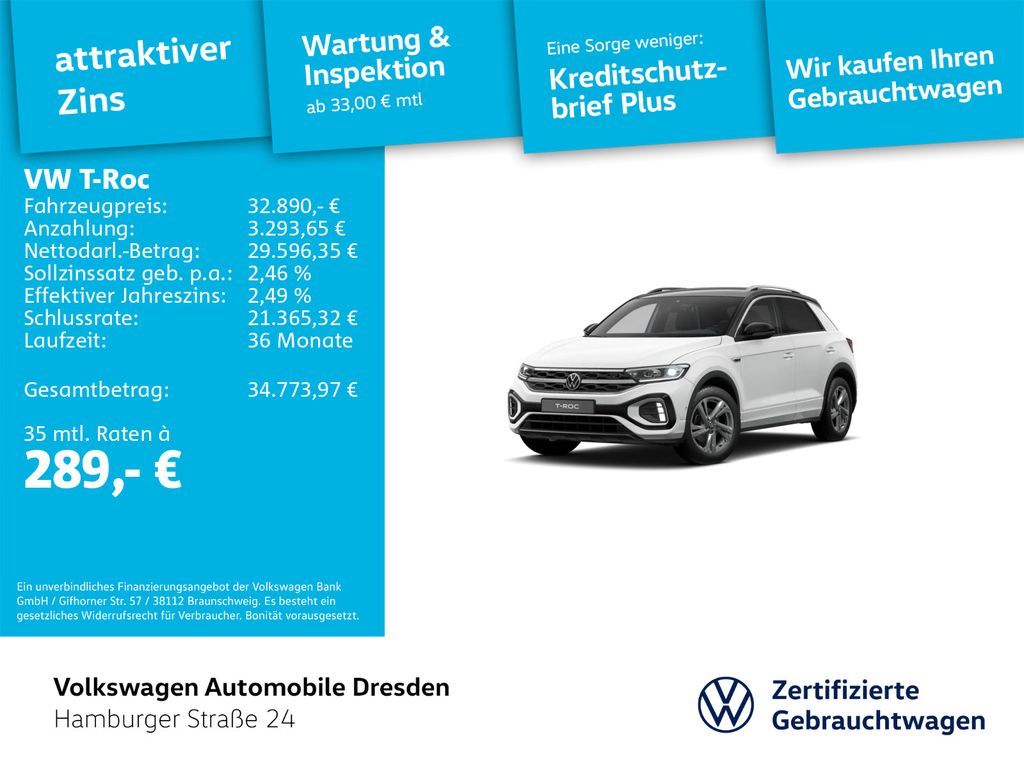 T-Roc R-Line 1.5 TSI LANE KAM AHZV ALLWETTER