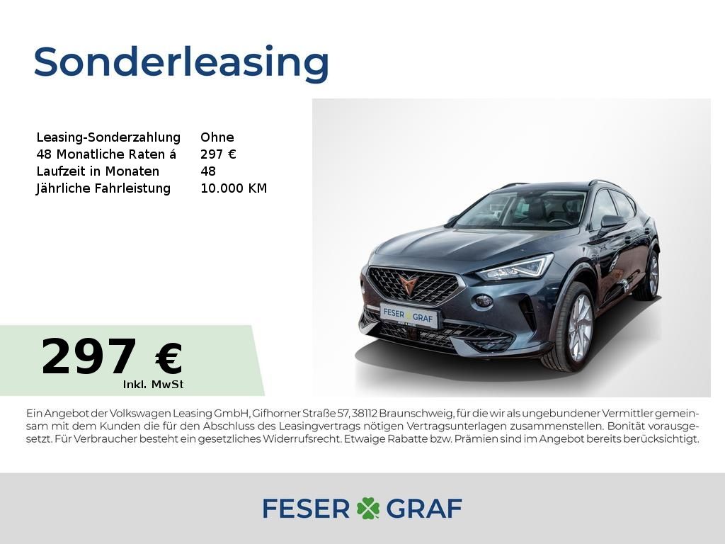 Cupra Formentor 1.5 TSI DSG LED/Kessy/SHZ/Kamera/PDC