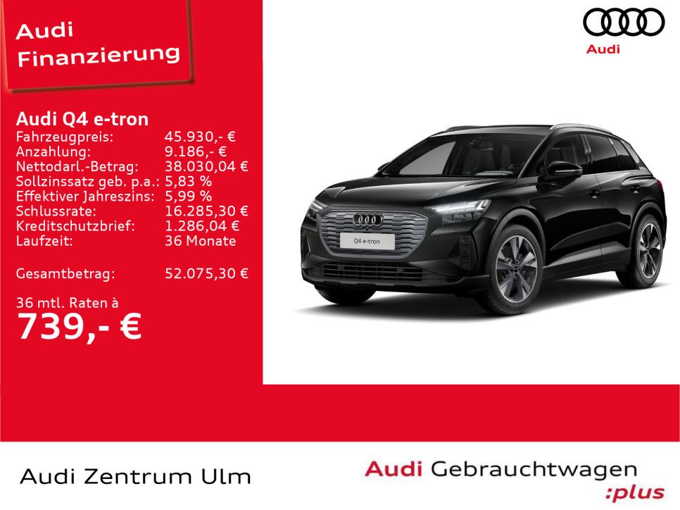 Audi Q4 e-tron 40 AHK HuD NAV MATRIX WÄPU R-KAM 5JGAR imagem 3