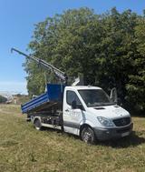 Mercedes-Benz Sprinter 513 CDI 5t 3-Seiten-Kipper HIAB-Kran - stationäre Hiab Kräne