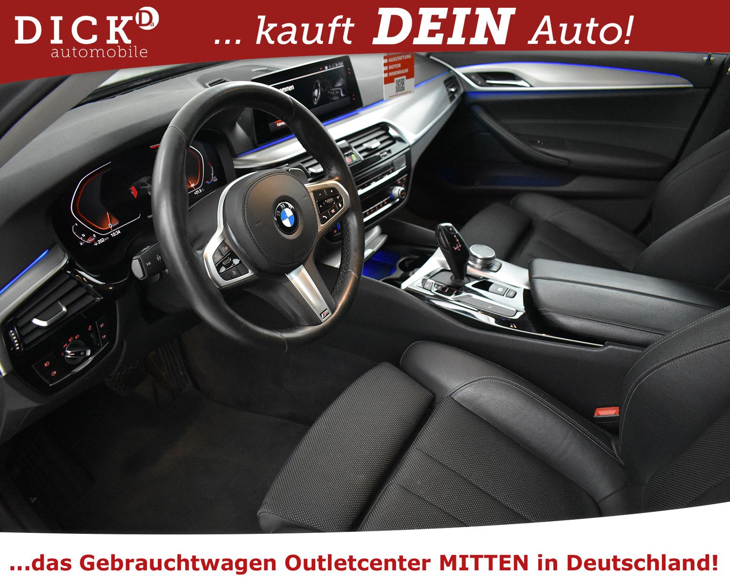 BMW 540i xD Sport Line SHADOW+GLASDA+VIRTU+LED+SHZ+M - Image 11