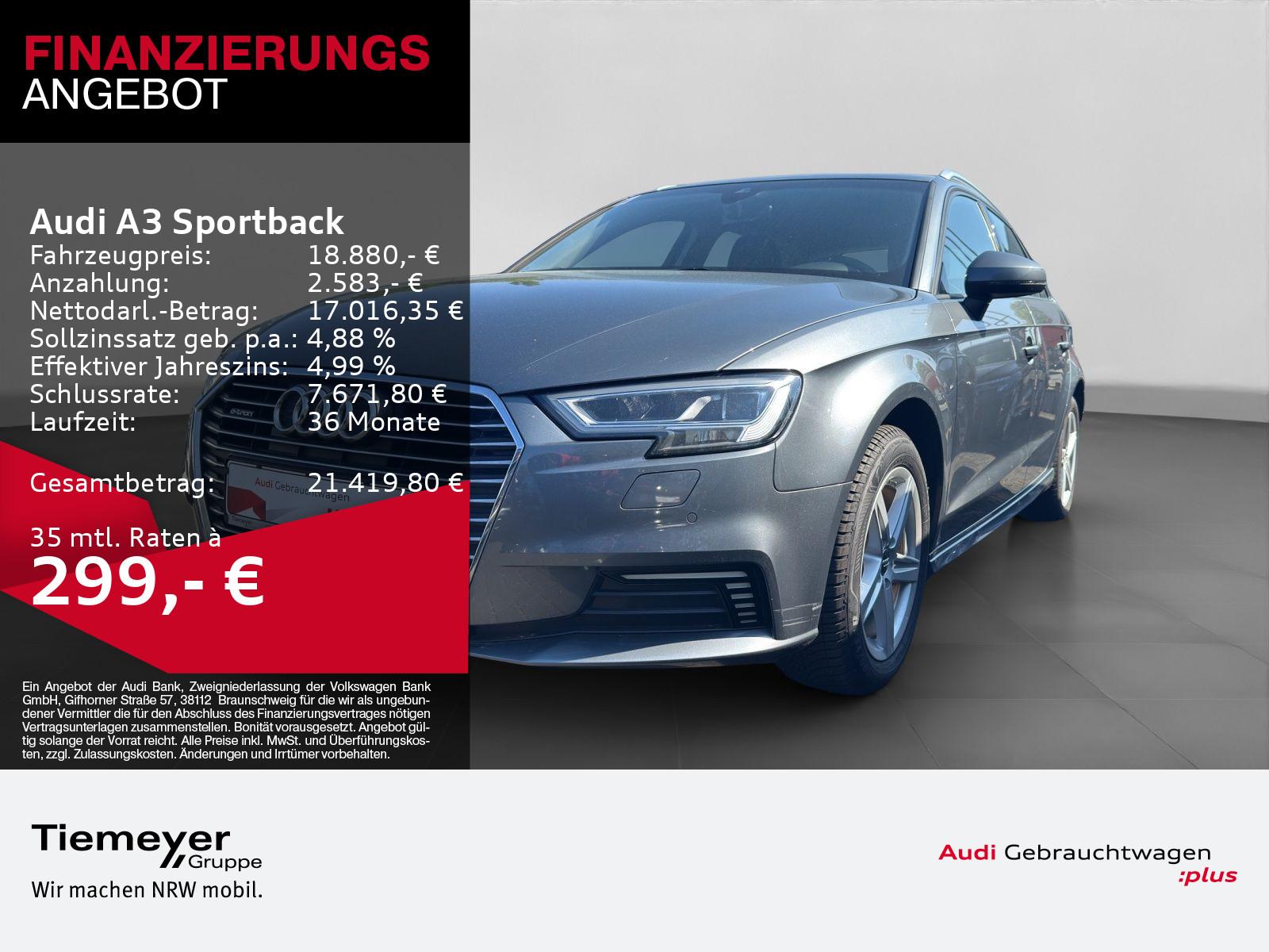 Audi A3 Sportback 40 e-tron SPORT LED SHZ SOUND-SYSTE