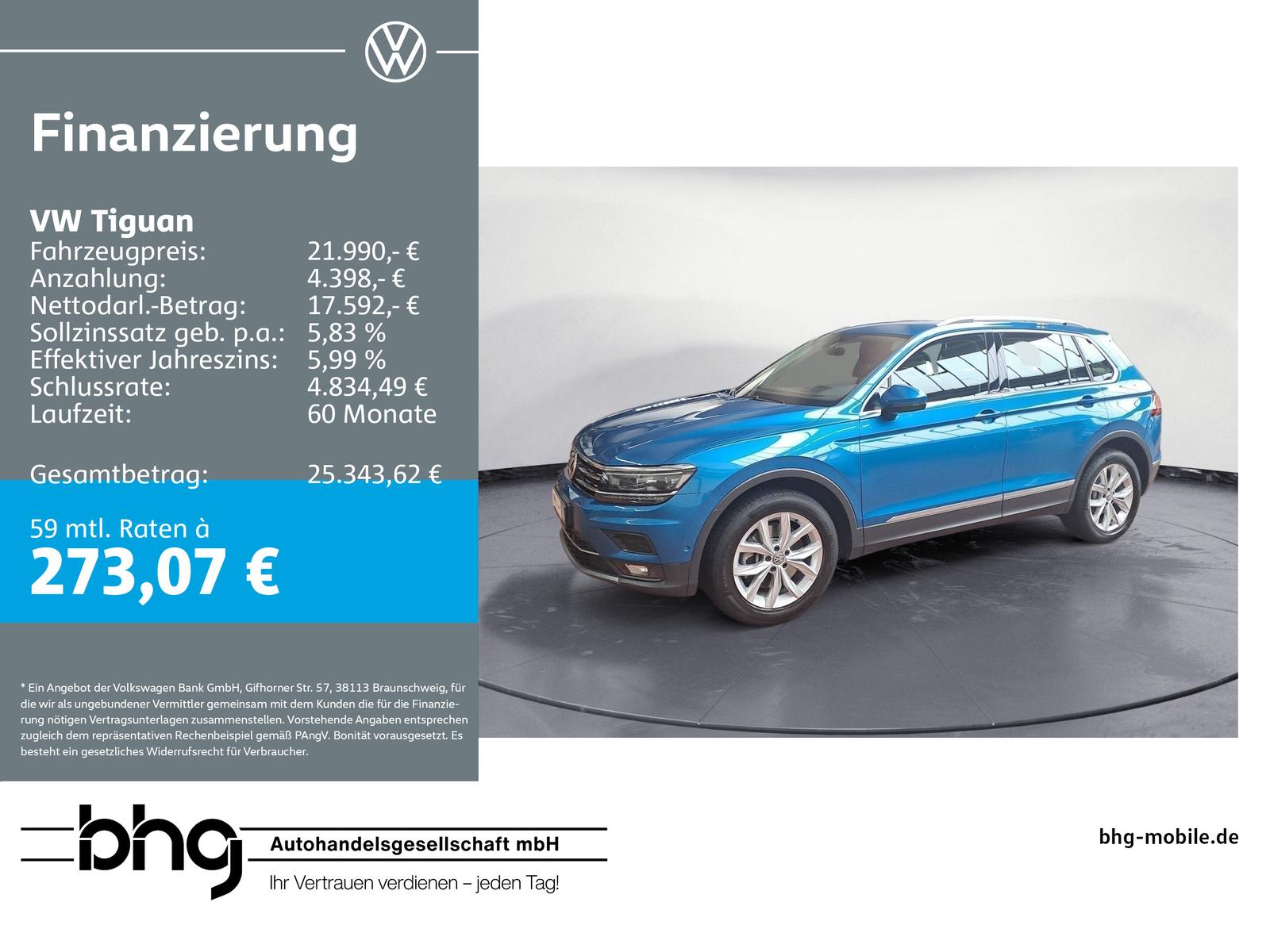 Volkswagen Tiguan 2.0 TSI Highline 4Motion DSG *DCC*NAVI*AC