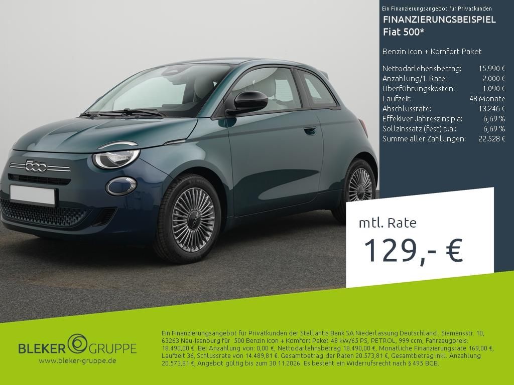 Fiat 500 Benzin Icon + Komfort Paket