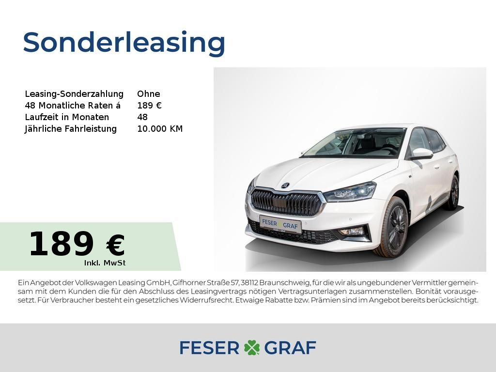 Skoda Fabia Tour 1.0TSI DSG RFK/ALU/PDC/LED
