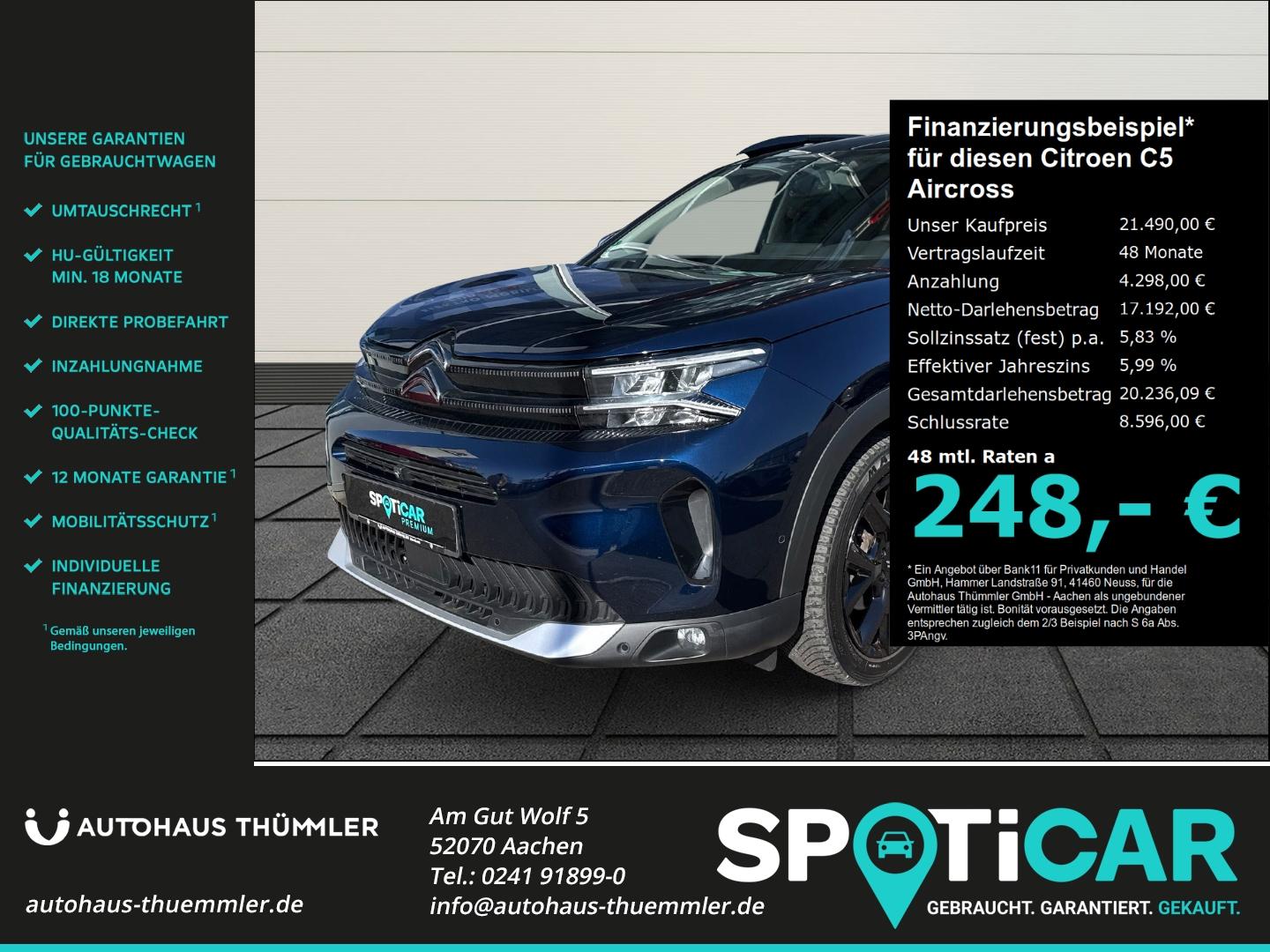 Citroën C5 Aircross Shine 360 Kamera Ganzjahresreifen El