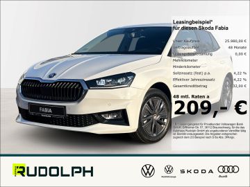 Skoda Leasingangebot: Skoda Fabia 1.0 TSI DSG Balance NAVI+ANSCHLUSSGARANTIE