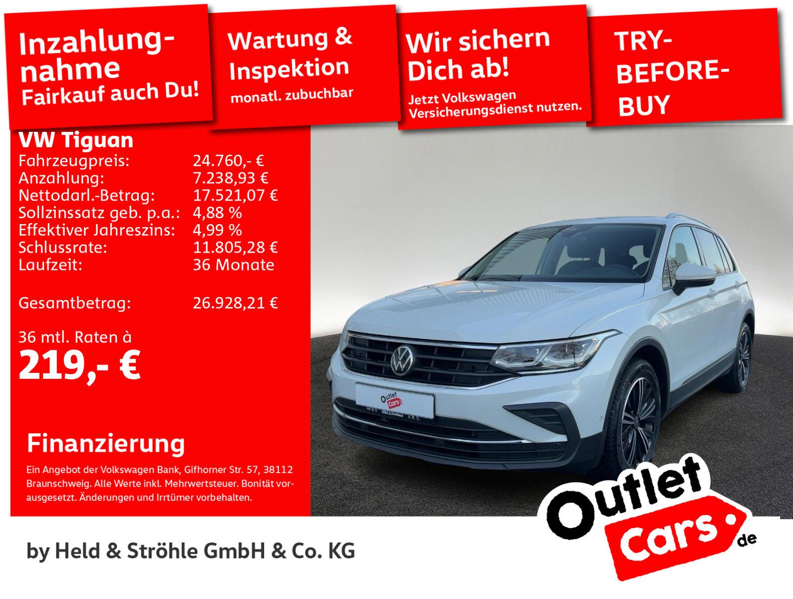 Volkswagen Tiguan Active 1.5TSI DSG AHK HuD IQ-LED NAV RKAM