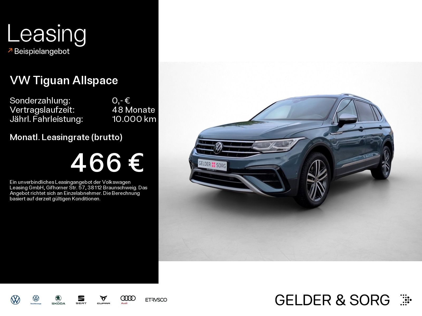Volkswagen Tiguan Allspace TSI Elegance 19Z*AHK*H&K*7Sitze