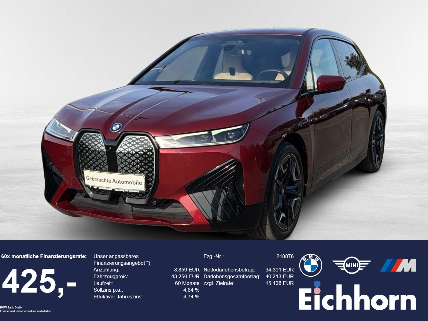 BMW iX xDrive40 Sportpaket LASERLICHT.AHK.SOFT-CLOSE foto 1