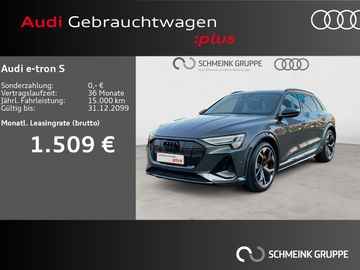 Audi Leasingangebot: Audi e-tron S 370 kW PANO MATRIX B&O LEDER 360° VOLL!